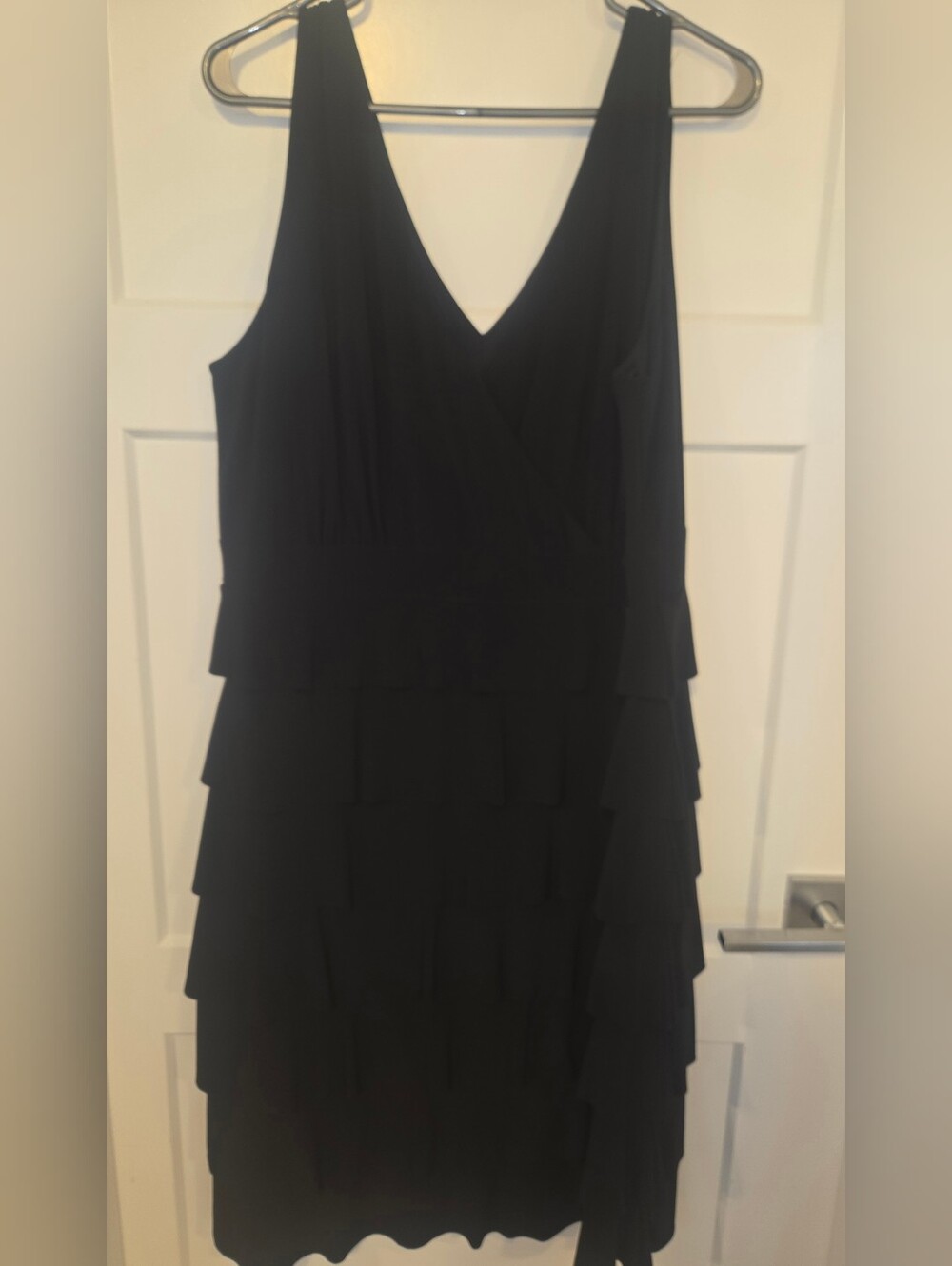 Frank Lyman Design Black Tiered Maxi Dress. Fancy Enough For New Years.